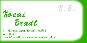 noemi bradl business card